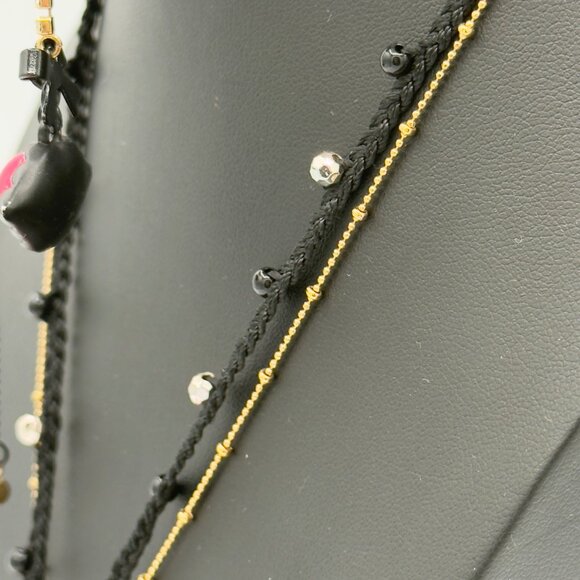 Betsey Johnson Lips First Date Hot Pink Necklace Earrings Set Statement - Picture 9 of 16